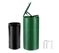 VEVOR Poubelle à Crottes Chien, 43 L, Poubelle à Déjections Canines avec Couvercle, 50 Sacs de Doublure, pour Élimination de Déjections d'Animaux de Compagnie, Jardin, Arrière-cour, Parc, Extérieur