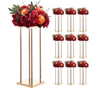 VEVOR Présentoir pour fleurs de mariage 200x200x600 mm, 10 pcs. Tabouret pour fleurs avec support en métal & pieds cylindriques, tabouret pour plantes pour mariages, fêtes, anniversaires, maison, supp