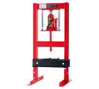 VEVOR Presse Hydraulique d'Atelier 6 T, Presse à Cric Bouteille sur Bâti H, pour Pliage Redressage Emmanchement Estampage des Pièces Auto Garage, Hauteur Réglable sur 4 Niveaux, Acier. Modèle Établi