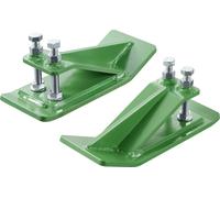 VEVOR Protection pour godet de tracteur, 2 pièces Protection pour bord de pelle, dispositif antidérapant avec doubles écrous et vis hexagonaux, pour déneigement, ramassage des feuilles et épandage de 