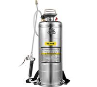 VEVOR Pulvérisateur 12L en Acier Inoxydable, pulvérisateur Manuel à Pompe, pulvérisateur de Jardin renforcé à Pression de 3,3 Pouces, pulvérisateur pour Jardinage Domestique et Nettoyage du Sol