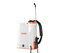 VEVOR Pulvérisateur à Dos Électrique à Batterie 12 L, Réglable 0-6,2 bar, avec 2 Lances, 5 Buses, Batterie 18 V 2 Ah, Pulvérisateur Portable pour Jardin, Pelouse, Désherbage, Pulvérisation, Nettoyage