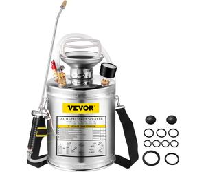 VEVOR Pulvérisateur à pression en acier inoxydable 4 L Pulvérisateur haute performance pour plantes industrielles