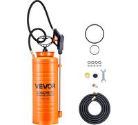 VEVOR Pulvérisateur à pression industriel, 13,2L pulvérisateur en acier inoxydable, pulvérisateur à pompe haute performance, tige avec poignée pistolet ergonomique, tuyau, 2 buses en laiton, idéal pou