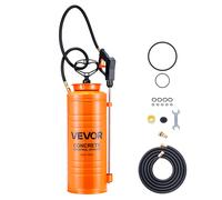 VEVOR Pulvérisateur inox industriel 13,2 L – Pompe manuelle, lance 52 cm, 2 buses laiton