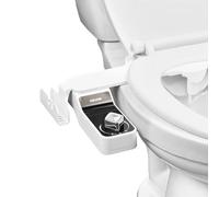 VEVOR Pulvérisateur Bidet Non Électrique, Accessoire pour Bidet Toilette Ultra Fin de 7 mm, Pression d'Eau Réglable, Doubles Buses Rétractables, Eau Froide pour Lavage Avant et Arrière, Salle de Bain