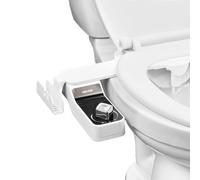 VEVOR Pulvérisateur Bidet Non Électrique, Accessoire pour Bidet Toilette Ultra Fin de 7 mm, Pression d'Eau Réglable, Doubles Buses Rétractables, Eau Froide pour Lavage Avant et Arrière, Salle de Bain