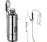 VEVOR Pulvérisateur manuel, capacité 1-3,5 gallons, acier inoxydable durable, 12L 3,5Gal
