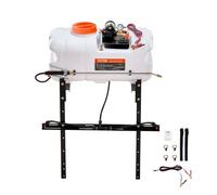 VEVOR Pulvérisateur pour VTT UTV 60 L Pulvérisateur Mauvaises Herbes Jardin à Pompe 12 V avec Réservoir d'Eau, Rampe de Buses, Tuyau de 6,1 m, Débit de Pompe 7 L/min Pression Réglable 0-72 PSI, Blanc