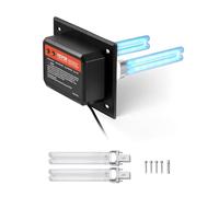 VEVOR Purificateur d'Air Conduit CVC Maison 18 W Épurateur d'Air de Conduit de Climatisation, Longueur Onde 254 nm, Lumière UV UVC, avec 2 Ampoules UV 145 mm, Purification Puissante, pour Climatiseur