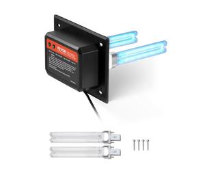 VEVOR Purificateur d'Air Conduit CVC Maison 18 W Épurateur d'Air de Conduit de Climatisation, Longueur Onde 254 nm, Lumière UV UVC, avec 2 Ampoules UV 145 mm, Purification Puissante, pour Climatiseur