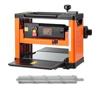 VEVOR Raboteuse Bois Électrique, Table de Travail Largeur 33 cm, Tête Coupe en Spirale avec 24 Inserts, Moteur Puissant 2000 W, 23500 tr/min, Double Rouleau, Vitesse Unique, pour Bois Durs et Tendres