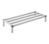 VEVOR Rack Calage Aluminium Commercial Assemblable Facile 121,9x50,8x20,3cm Capacité 454kg Blanc