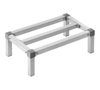 VEVOR Rack de Calage en Aluminium, 61x35,6x20,3 cm, Support de Stockage Commercial, Capacité de Charge 454 kg, Assemblage Facile, pour Rangement Aliments au Sol, dans Restaurants, Cuisines, Garages