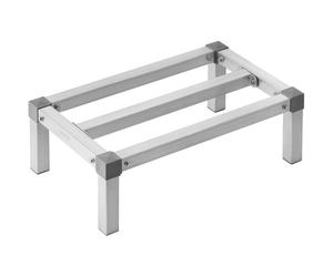 VEVOR Rack de Calage en Aluminium, 61x35,6x20,3 cm, Support de Stockage Commercial, Capacité de Charge 454 kg, Assemblage Facile, pour Rangement Aliments au Sol, dans Restaurants, Cuisines, Garages