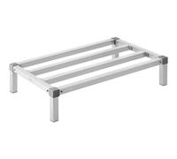 VEVOR Rack de Calage en Aluminium, 91,4x50,8x20,3 cm, Support de Stockage Commercial, Capacité de Charge 454 kg, Assemblage Facile, pour Rangement Aliments au Sol, dans Restaurants, Cuisines, Garages