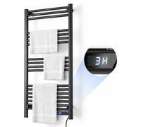 VEVOR Radiateur sèche-serviettes électrique, 18 barres, 540x1085 mm, séchoir à linge avec protection contre la surchauffe, fonction chauffage et séchage, écran tactile, minuterie, indice de protection
