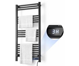 VEVOR Radiateur sèche-serviettes électrique, 18 barres, 540x1085 mm, séchoir à linge avec protection contre la surchauffe, fonction chauffage et séchage, écran tactile, minuterie, indice de protection