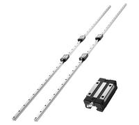 VEVOR Rail de guidage linéaire HGR20 2 rails 2000 mm 4 blocs à billes – Haute précision