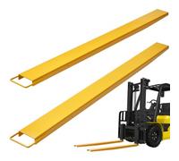 VEVOR Rallonges de Fourches à Palette 2130x115 mm Extensions de Fourche pour Chariot Élévateur Industriel 1 Paire Acier au Carbone Robuste pour Déplacer et Transporter Charges Volumineux Lourds, Jaune