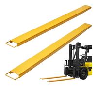 Lot de 2 rallonges de fourches VEVOR 2130 mm Rallonge de fourches 1,815 tonne de capacité de charge Fourches Q235 en acier au carbone Conception monobloc Rallonge de fourches pour palettes Compatible