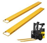 VEVOR Rallonges de Fourches à Palette 1820x115 mm Extensions de Fourche pour Chariot Élévateur Industriel 1 Paire Acier au Carbone Robuste pour Déplacer et Transporter Charges Volumineux Lourds, Jaune