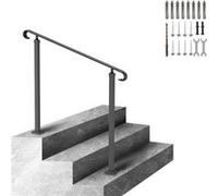 VEVOR Rampe d'Escalier Reglable 2 Marches 88,5cm Hauteur 97,4cm