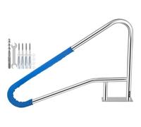 VEVOR Rampe Piscine Inox Barre d'Appui Rail avec Housse Poignée 139,7x81,2 cm