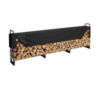 VEVOR Range Bûches Extérieur 386x36x117 cm Abri Bois de Chauffage avec Couverture Imperméable 600D Oxford Porte-bûches pour Cheminée Support de Bûche Intérieur pour 3/4 de Corde de Bois de Chauffage
