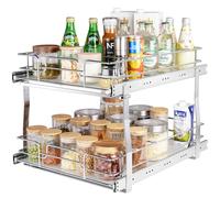 VEVOR Rangement sous Évier Étagère Coulissante Cuisine 2 Étages 461x569x483 mm