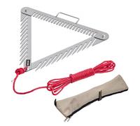 VEVOR Râteau à Mauvaises Herbes Aquatiques, 515 x 540 mm, Râteau Désherbage Lac à 3 Côtés, Coupe Mauvaises Herbes Portable Pliable Acier Inox avec Corde 9 m, Outil de Nettoyage pour Étang, Ruisseau