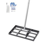 VEVOR Râteau de nivellement de pelouse compact – Manche fixe 198 cm – 43,1×25,4 cm