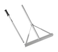 VEVOR Râteau Paysager, Manche 1510 mm, Râteau de Jardin avec Tête Large 508 mm, Niveleur à Asphalte en Aluminium Robuste, pour Nivellement Terrain, Pavage de Béton, Aplanissement de Sable, sans Dents
