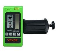 VEVOR Récepteur Laser pour Niveau Laser Portée Travail 60 m Détecteur Laser Vert Faisceau Rouge pour Lasers Ligne Pulsée Signal Sonore Réglable Affichage Double LCD Niveau à Bulle Intégré avec Pince