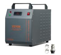 VEVOR Refroidisseur d'eau industriel, CW-3000, système de refroidissement d'eau à air 80 W, capacité de réservoir d'eau 12 L, débit maximum 12 L/min pour refroidissement de machine de gravure laser