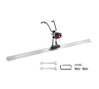 VEVOR Règle à Béton Électrique Grattoir en Aluminium 1,2 m, Outil de Nivellement et Finition de Chape de Béton, Moteur Vibrant à 4 Temps, Poignées Réglables en Hauteur, Haute Efficacité 6500 tr/min