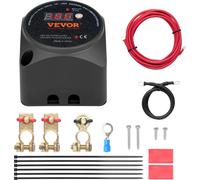 VEVOR Relais de coupure de batterie double, 12 V, 140 A, mode manuel et automatique, relais VSR sensible à la tension avec écran LCD, pour ATV, UTV, camping-car, caravane, camion, bateau, yacht