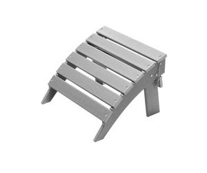 VEVOR Repose-pieds Pliable Adirondack, 430x480x330 mm, en PEHD, Résistant aux Intempéries pour Chaise Adirondack, Montage Facile, pour Extérieur, Patio, Porche, Piscine, Pelouse, Arrière-cour, Gris