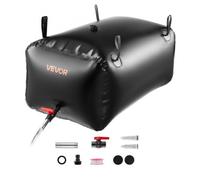 VEVOR Réservoir d'Eau Souple 240 L Vessie de Stockage Eau Pliable Sac Conteneur d'Eau en PVC pour Irrigation de Jardin, Camping, Camping-car, Utilisation Extérieur, Stockage Urgence, Résistant, Noir