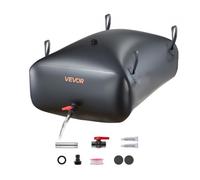 VEVOR Réservoir d'Eau Souple 330 L Vessie de Stockage Eau Pliable Sac Conteneur Eau PVC 1000D pour Irrigation de Jardin, Camping, Camping-car, Utilisation Extérieur, Stockage Urgence, Résistant, Noir