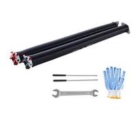 VEVOR Ressorts de torsion pour porte de garage, 1 paire, Φ6,35xΦ50,8x889 mm, 16000 cycles, revêtement noir électrophorétique pour remplacement, barres d'enroulement antidérapantes, gants, clé montage
