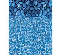VEVOR Revêtement de Piscine Ovale, 732x366x120 cm, Doublure Durable de Style Duobead en Vinyle Calibre Standard, Résiste à l'usure, Rétention d'eau, pour Piscines Hors Sol à Parois de Hauteur 132 cm