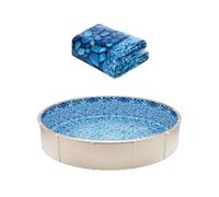 VEVOR Revêtement de Piscine Ronde, 914x120 cm, Doublure Durable de Style Unibead en Vinyle Calibre Standard, Résiste à l'Usure, Rétention d'Eau, pour Piscines Hors Sol à Parois de Hauteur 132 cm