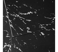 VEVOR Revêtement de sol en vinyle auto-adhésif 305 mm x 305 mm, dalle de sol 50 pièces, épais de 1,5 mm, à décoller et à coller, texture marbre noir, pour salle à manger et chambre, facile à décorer