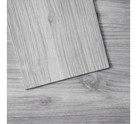 VEVOR Revêtement de sol en vinyle auto-adhésif 914 mm x 152 mm, dalle de sol en grain de bois gris clair, 20 pcs de 0,62 mm d'épaisseur, à décoller et à coller, pour cuisine, salle à manger et chambre