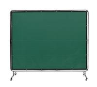 VEVOR Rideau de Soudage avec Cadre, 1,8x2,4 m Écran de Protection pour Soudure en Vinyle Ignifuge sur 4 Roues Pivotantes 2 Verrouillables, Rideau Mobile Professionnel pour Atelier, Industrie, Vert