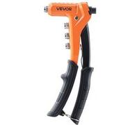 VEVOR Riveteuse Manuelle 23 cm, Kit d'Outils à Riveter Complet, pour Bricoleur Maison, avec 8 Mandrins, 1 Foret Étagé et 80 Écrous, Métriques et SAE M3, M4, M5, M6, 6-32, 8-32, 10-24, 1/4-20 UNC