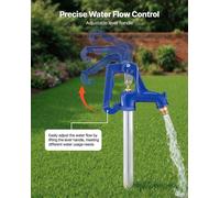 VEVOR Robinet d'arrosage résistant au gel, 1280 mm, robinet extérieur avec profondeur d'enfouissement de 609,6 mm, raccord de tuyau G 3/4 pouce et raccord de tuyau, robinet sans plomb pour l'arrosage