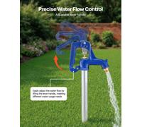 VEVOR : robinet d'extérieur résistant au gel, 1595 mm, robinet extérieur avec une profondeur d'enfouissement de 91,4 cm, raccord de tuyau G 3/4 pouces et raccord de tuyau flexible, robinet sans plomb