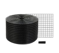 VEVOR Rouleau Grille Protection Panneaux Solaires 20,3 cm x 30,5 m Kit Treillis Anti-Oiseau 50 Attaches et Revêtement en PVC Antirouille Maille Métallique 12 mm Max. pour Empercher Créatures Écureuils
